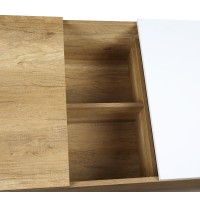 Acme Aafje Coffee Table In Oak & White Finish Lv00797(D0102H7Jl3T)