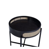 Acme Colson End Table, Black Finish Lv01077(D0102H7Jl4T)