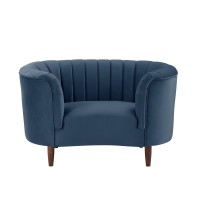 Acme Millephri Chair In Blue Velvet Lv00171(D0102H7Jl7T)