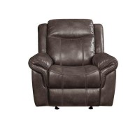 Acme Lydia Glider Recliner , Brown Leather Aire Lv00656(D0102H7Jlk2)