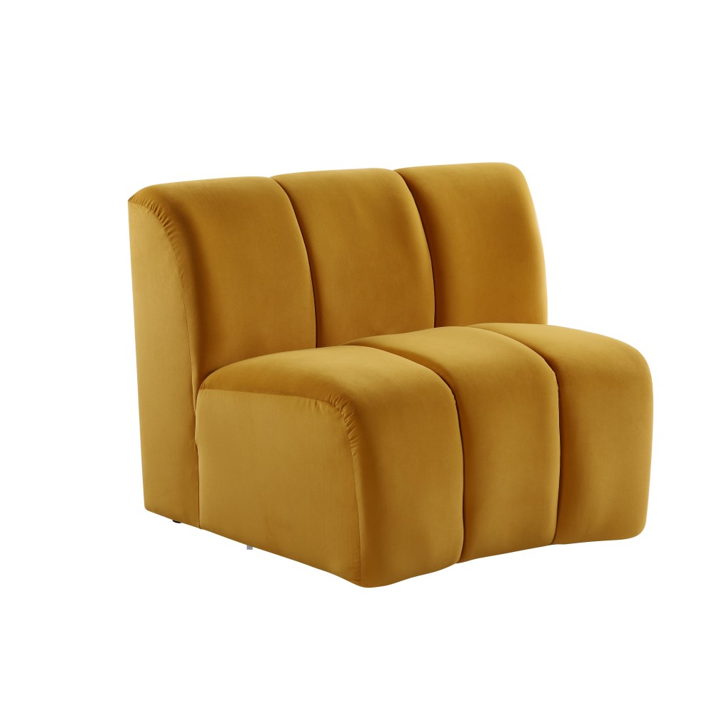 Acme Felicia Modular Chair, Yellow Velvet Lv01068(D0102H7Jlyx)