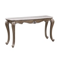 Acme Elozzol Sofa Table In Marble & Antique Bronze Finish Lv00304(D0102H7Jq38)