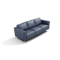 Acme Astonic Sofa , Blue Leather Lv00212(D0102H7Jq4J)