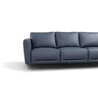 Acme Astonic Sofa , Blue Leather Lv00212(D0102H7Jq4J)