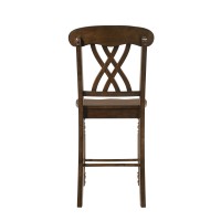 Acme Dylan Counter Height Chair (Set-2) In Walnut Finish Dn00623(D0102H7Jsx8)