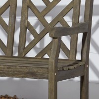 Renaissance Outdoor Patio 5-Foot Hand-Scraped Wood Garden Bench(D0102H7Jyp6)