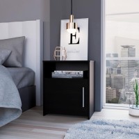 Nightstand Cuarzz, One Cabinet, Black Wengue Finish(D0102Hge6Yy)