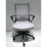 Office Chair Pepot, Fixed Armrest, Nylon Base, Black Wengue Smoke Finish(D0102Hgedav)