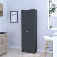 Storage Cabinet Pipestone, Double Door, Black Wengue Finish(D0102Hgedxw)