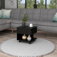 Lift Top Coffee Table Mercuri, Casters, Black Wengue Finish(D0102Hgeyb7)