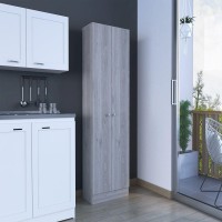 Storage Cabinet Pipestone, Double Door, Light Gray Finish(D0102Hgeyz7)