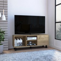 Rome Tv Stand For Tvs Up 43 Two Open Shelves One Cabinet One Big Open Shelf(D0102Hi4X5Y)