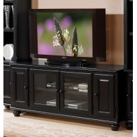 Acme Ferla 4-Door Wooden Tv Stand In Black