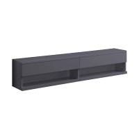 Acme Ximena Floating Tv Stand, Led & Gray Finish 91347(D0102Hiiqcw)