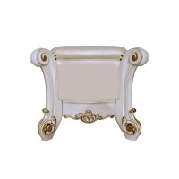 Acme Vendome Bench, Synthetic Leather & Antique Pearl Finish Bd01522(D0102Hr78Px)