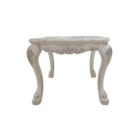 Acme Dresden End Table, Bone White Finish Lv01692(D0102Hr78Rt)