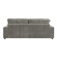 Acme Tavia Sectional Sofa W6 Pillows, Gray Corduroy Lv01882(D0102Hr7Z1J)