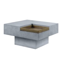 Acme Kailano Coffee Table, Weathered Gray Finish Lv01928(D0102Hr7Z9X)