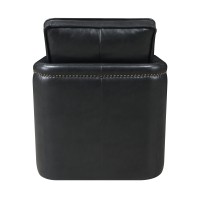 Acme Rocha Accent Chair Wswivel, Black Leather Aire Ac01885(D0102Hr7Zb6)