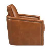 Acme Rocha Accent Chair Wswivel, Brown Leather Aire Ac01886(D0102Hr7Zip)