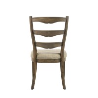 Acme Parfield Side Chair (Set-2), Fabric & Weathered Oak Finish Dn01808(D0102Hr7Zlp)