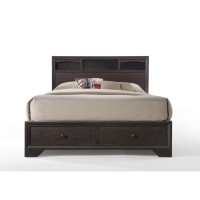 Madison Ii Queen Bed W/Storage, Espresso (1Set/3Ctn)