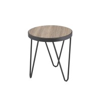 Bage End Table, Weathered Gray Oak