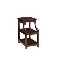 Acme Wasaki 2-Shelf Wooden End Table In Espresso