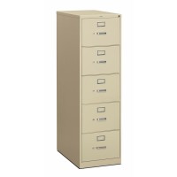 Hon 310 H315C File Cabinet - 18.3 X 26.5 X 60 - 5 Drawer(S) - Finish: Putty