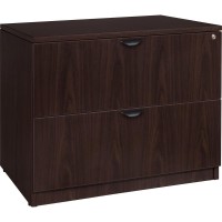Lorell Prominence 2.0 Espresso Laminate Lateral File - 2-Drawer - 36 X 22 X 29 - 2 X File Drawer(S) - Band Edge - Material: Particleboard - Finish: Espresso Laminate, Thermofused Melamine (Tfm)