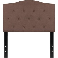 Cambridge Tufted Upholstered Twin Size Headboard In Camel Fabric