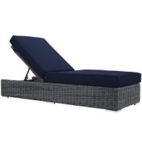 Summon Outdoor Patio Sunbrella Chaise Lounge