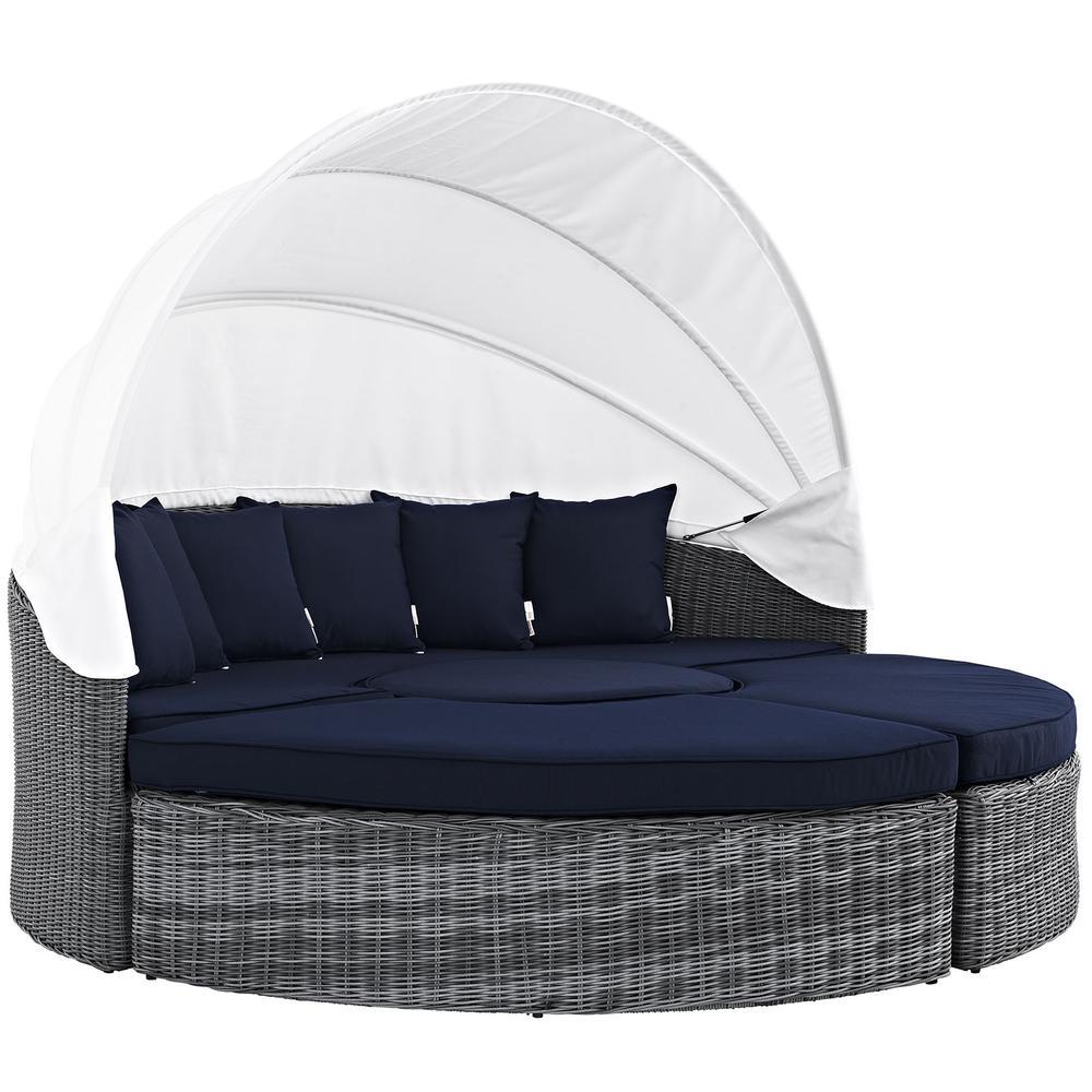 Summon Canopy Outdoor Patio Sunbrella Daybed