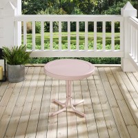 Griffith Outdoor Metal Side Table Pastel Pink Gloss