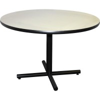 Lorell Hospitality Training Table Base - Black X-Shaped Base - 27.50 Height X 42 Width X 42 Depth - Assembly Required