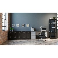 Lorell Commercial-Grade Vertical File - 2-Drawer - 15 X 22 X 28.4 - 2 X Drawer(S) For File - Letter - Lockable, Ball-Bearing Suspension - Black - Recycled