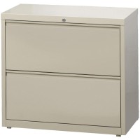 Lorell Lateral File - 2-Drawer - 36 X 18.6 X 28.1 - 2 X Drawer(S) For File - Legal, Letter, A4 - Lateral - Rust Proof, Leveling Glide, Interlocking, Ball-Bearing Suspension, Label Holder - Putty -