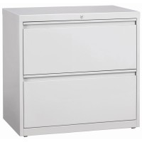 Lorell Lateral File - 2-Drawer - 36 X 18.6 X 28.1 - 2 X Drawer(S) For File - Legal, Letter, A4 - Lateral - Rust Proof, Leveling Glide, Interlocking, Ball-Bearing Suspension, Label Holder, Hanging R