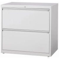 Lorell Lateral File - 2-Drawer - 36 X 18.6 X 28.1 - 2 X Drawer(S) For File - Legal, Letter, A4 - Lateral - Rust Proof, Leveling Glide, Interlocking, Ball-Bearing Suspension, Label Holder, Hanging R