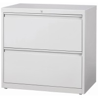 Lorell Lateral File - 2-Drawer - 36 X 18.6 X 28.1 - 2 X Drawer(S) For File - Legal, Letter, A4 - Lateral - Rust Proof, Leveling Glide, Interlocking, Ball-Bearing Suspension, Label Holder, Hanging R