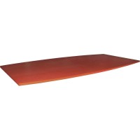 Lorell Essentials Boat Shaped Conference Tabletop (Box 1 Of 2) - 94.5 X 47.3 X 1.3 X 1 - Finish: Cherry, Laminate