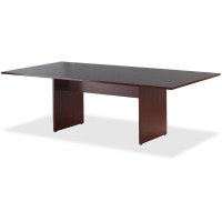 Lorell Essentials Conference Tabletop - Rectangle Top - 48 Table Top Width X 96 Table Top Depth X 1.25 Table Top Thickness - 1 Height X 94.50 Width X 47.25 Depth - Assembly Required - Mahogany