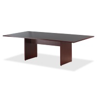 Lorell Essentials Conference Tabletop - Rectangle Top - 48 Table Top Width X 96 Table Top Depth X 1.25 Table Top Thickness - 1 Height X 94.50 Width X 47.25 Depth - Assembly Required - Mahogany