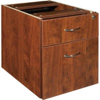 Lorell Essentials Pedestal - 2-Drawer - 15.5 X 21.9 X 18.9 - 2 X Box, File Drawer(S) - Double Pedestal - Finish: Cherry, Laminate