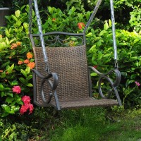 Valencia Resin Wicker/Steel Single Chair Swing