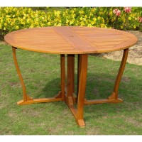 Royal Tahiti Round Wood Gate Leg Table