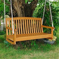 Acacia Two Seater Swing With Curved Back