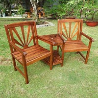 Highland Acacia Sapporo Tete-A-Tete Double Conversational Chair