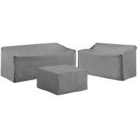 Crosley Brands Mo75010-Gy 3 Piece Sectional Cover Set Gray