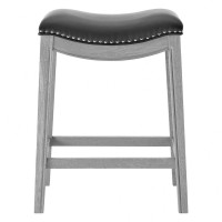 Grover Pu Leather Counter Stool